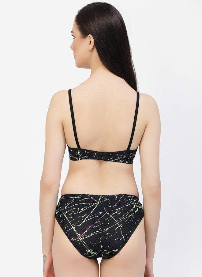 CUKOO Printed Lingerie Set - Image 3